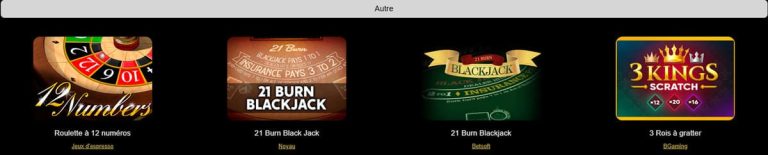 Anon Casino jeux table